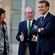 Paris Mayor Anne Hidalgo, Michael Bloomberg, and President Emmanuel Macrón meet in Paris on Friday, June 2.